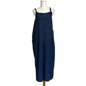 Pact Navy Blue Jumpsuit